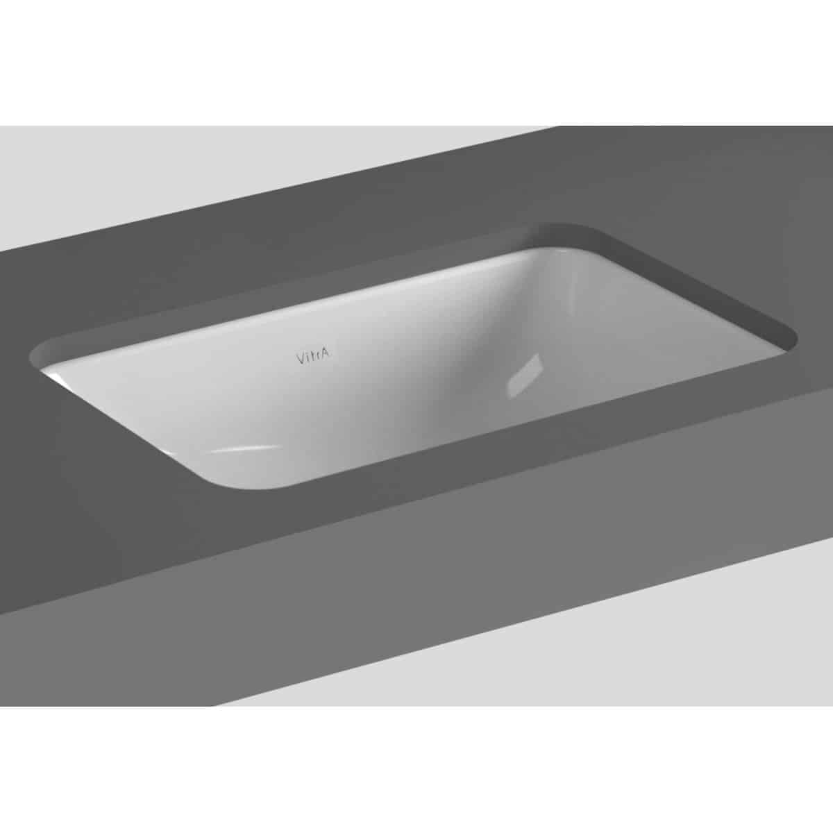 Vitra S20 Rectangle Ceramic Undercounter Sink