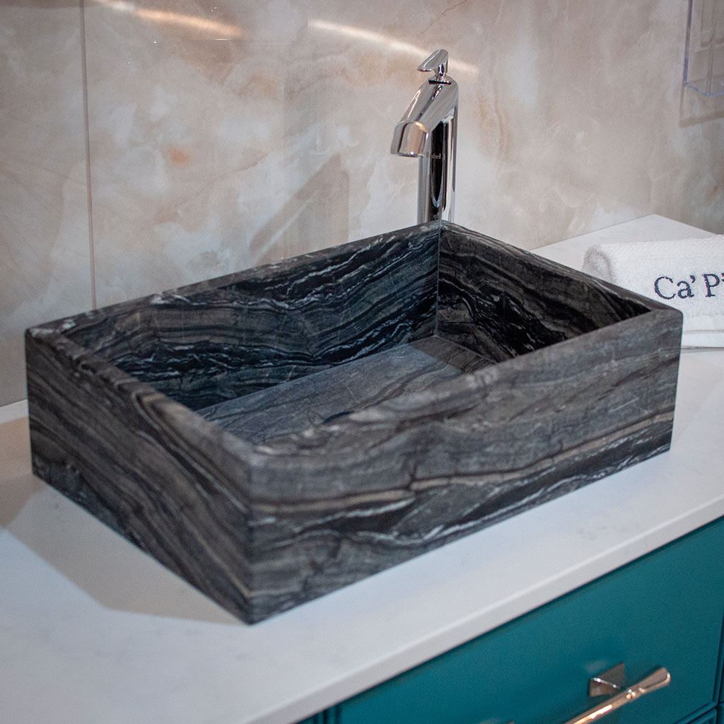 zebra marble vanity unit basin